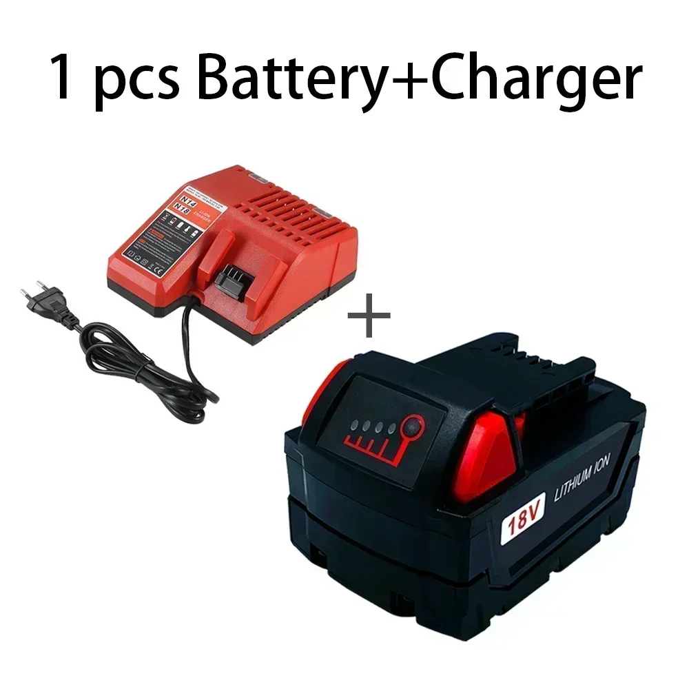 New tool battery, suitable for new Milwaukee 48-11-1815 48-11850 2646-20 2642-21ct service M18 battery positive charger 12800mah