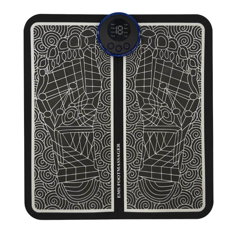 Elektrisch Intelligent 14-niveaus Voetontspanning Massager LCD-scherm 8 modi Oplaadbare draagbare voetpad Cervicale nekmassage-patch