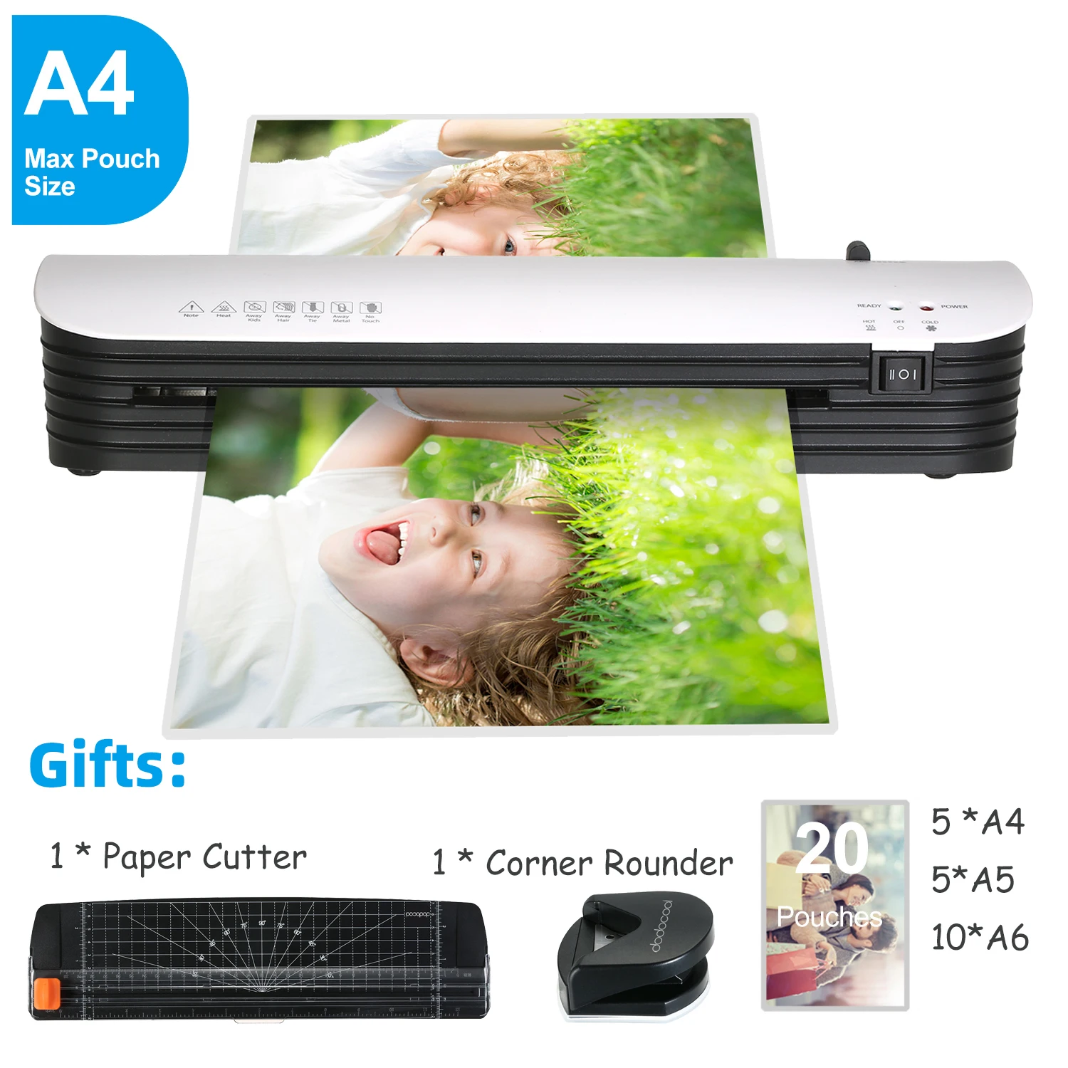 SL299 آلة تغليف الساخن والبارد ورقة القاطع الزاوية مستدير ل A4 وثيقة صور البلاستيك فيلم لفة تغليف