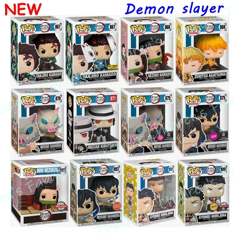 Lo más nuevo, FUNKO POP Demon Slayer, todas las series de juguetes, edición limitada completa, colección de figuras de acción, modelo de juguete para regalo para niños