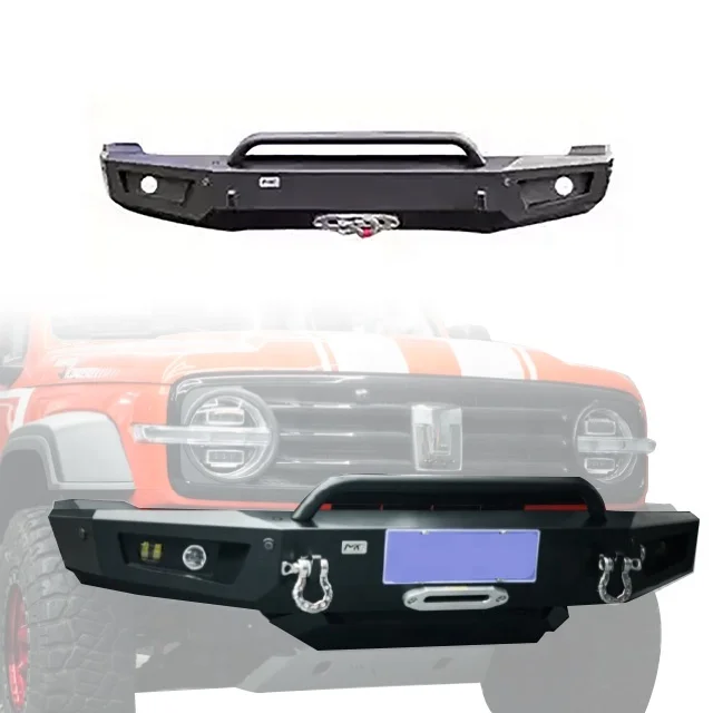 

New Design Car Exterior Accessories Offroad Aluminum Alloy Sharpness Front Bumper for GWM Tank 300custom