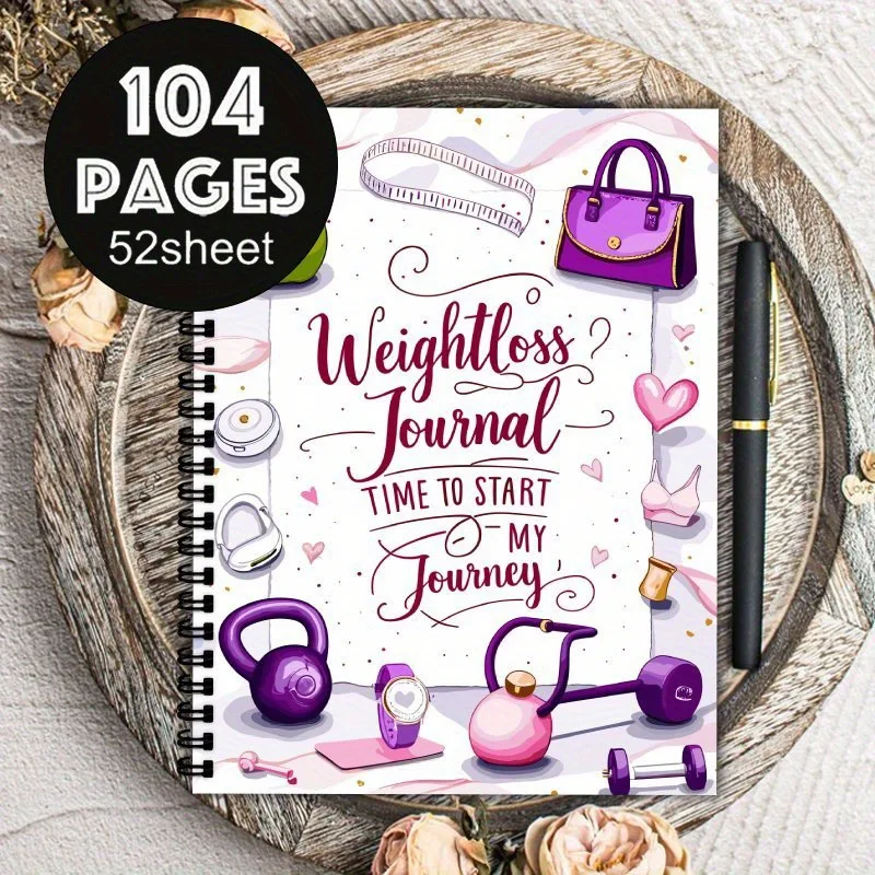 Art Weight Loss Plan Book Inspirational Fitness and Weight Management Fitness Lovers Record Book