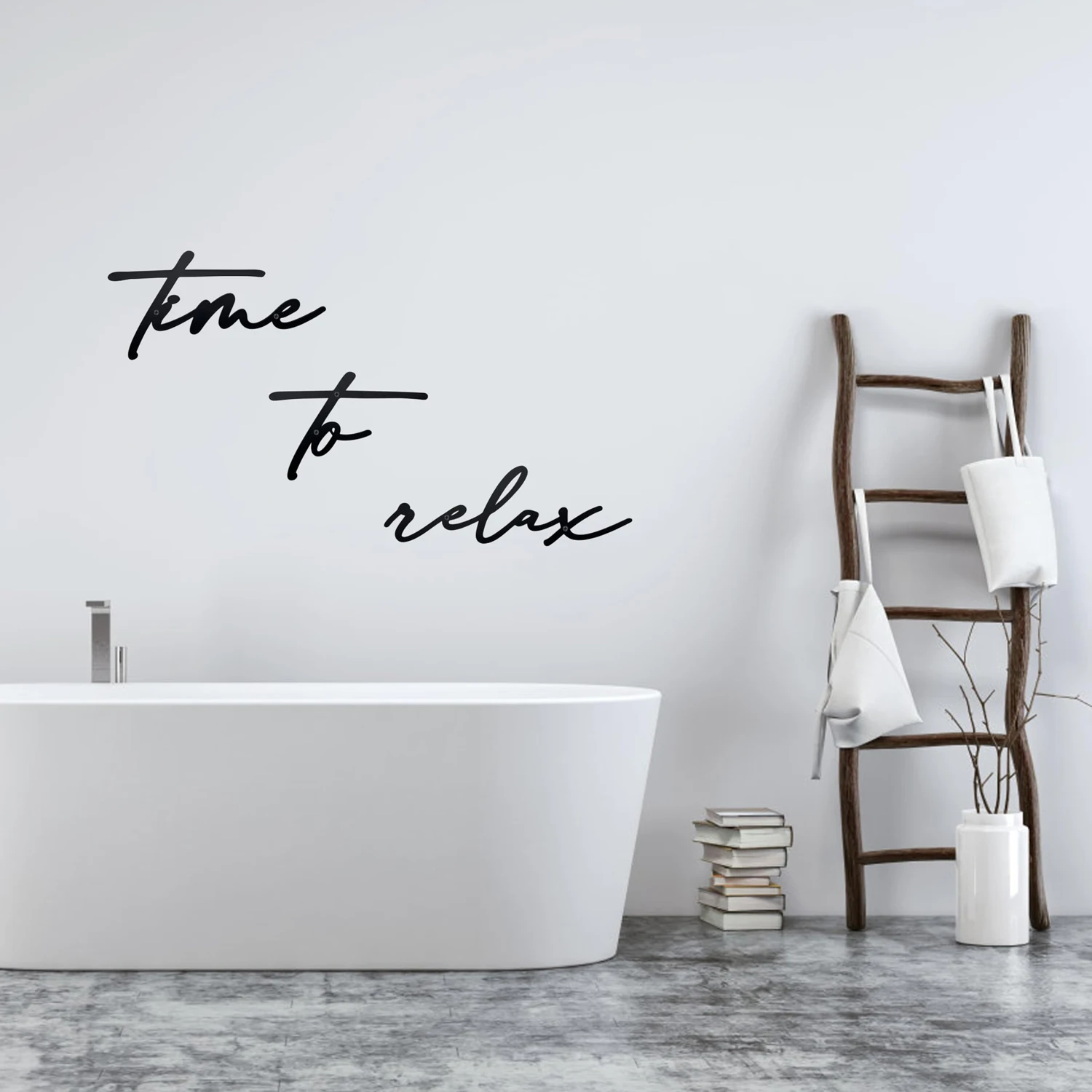 Time to Relax Sign Metal Wall Decor Black Bathroom Decor Wall Art Modern Relaxing Decor Bathroom Decorations Metal Wall Art Sign