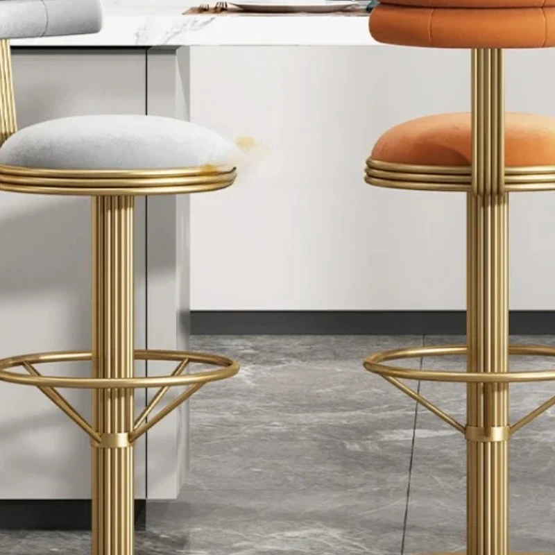 

European Rotating Bar Chair Manicure Lightweight Kitchen Home Swivel Taburetes Altos De Cocina Benches For Kitchen Bar Furniture