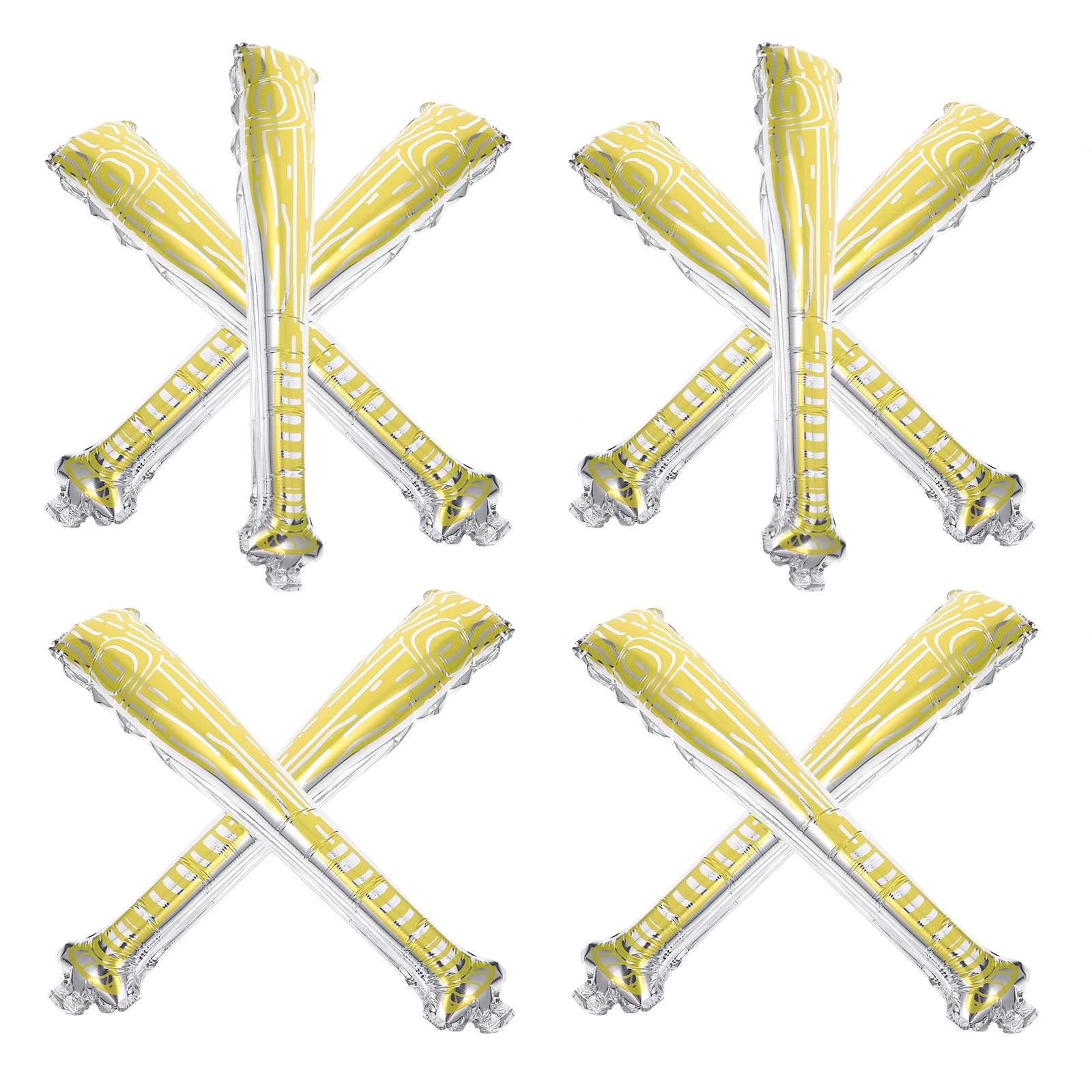 Ballon gonflable en forme de batte de Baseball, 10 pièces, gonflé des chauves-souris colorées, jouets créatifs pour petit bébé