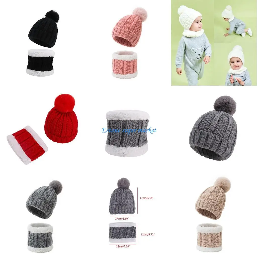 

090B Soft Knitted Beanie Hat Winter Warm Solid Color Knit Hat Couple Wild Hat