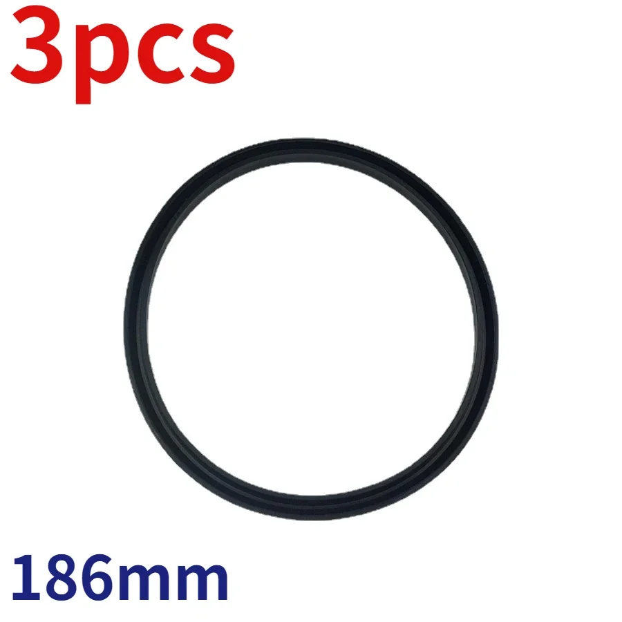 3pcs Repair Parts Tire Changer Ta Tire Accessories 186mm Big Piston Y-ring 186mm x 12mm x 9mm