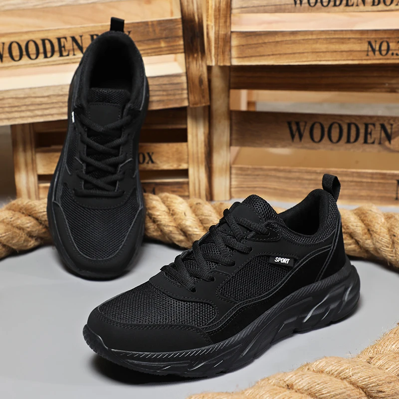 Weiße Herren-Sneaker 2025, Neuankömmling, modische Freizeitschuhe, langlebig, rutschfest, dicke Sohlen, Aufzug, bequem, atmungsaktiv, Eas