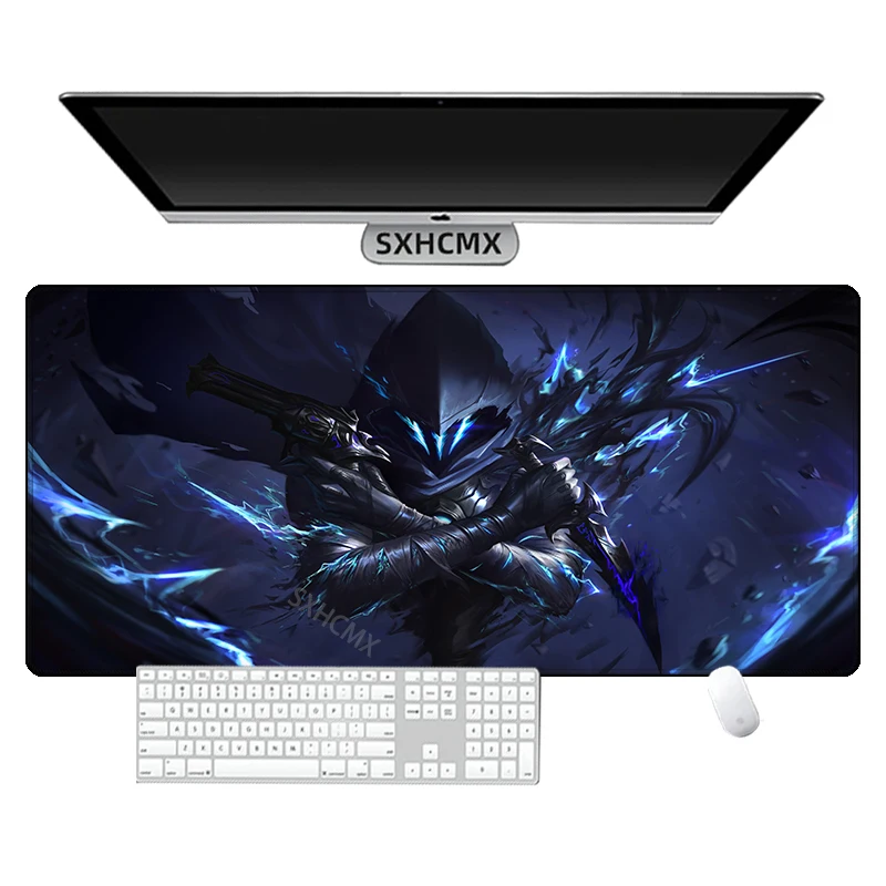 Mouse Pad Gaming Valorant Omen New Grande Mouse Pads Gamer Computer Gaming Accessories Stitch Edge Natural Rubber Keyboard Mat