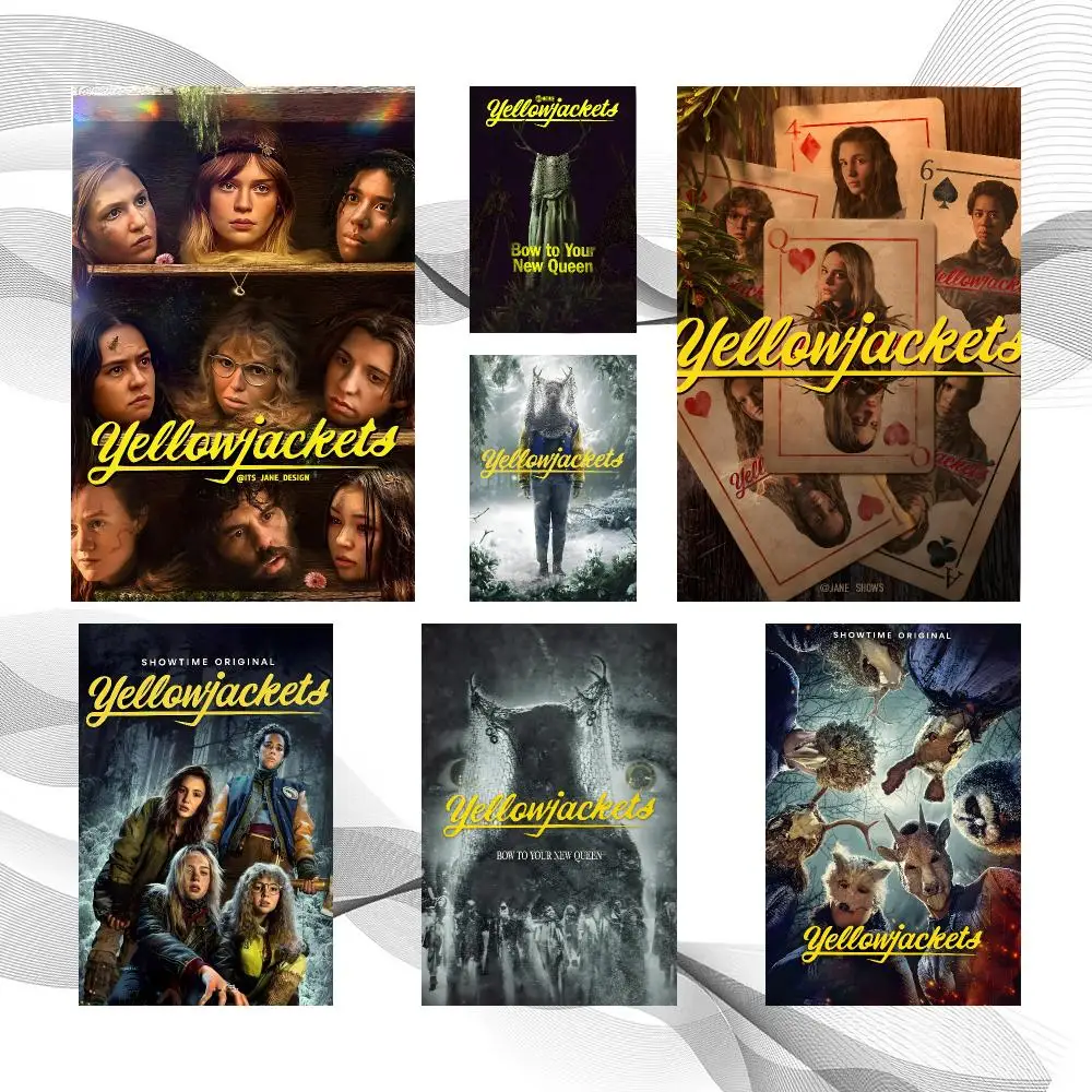 Iconic Mystery Yellowjackets Poster Peel And Stick Wall Art Self Adhesive PP Waterproof Wall Decor Living Room Bedroom Gift