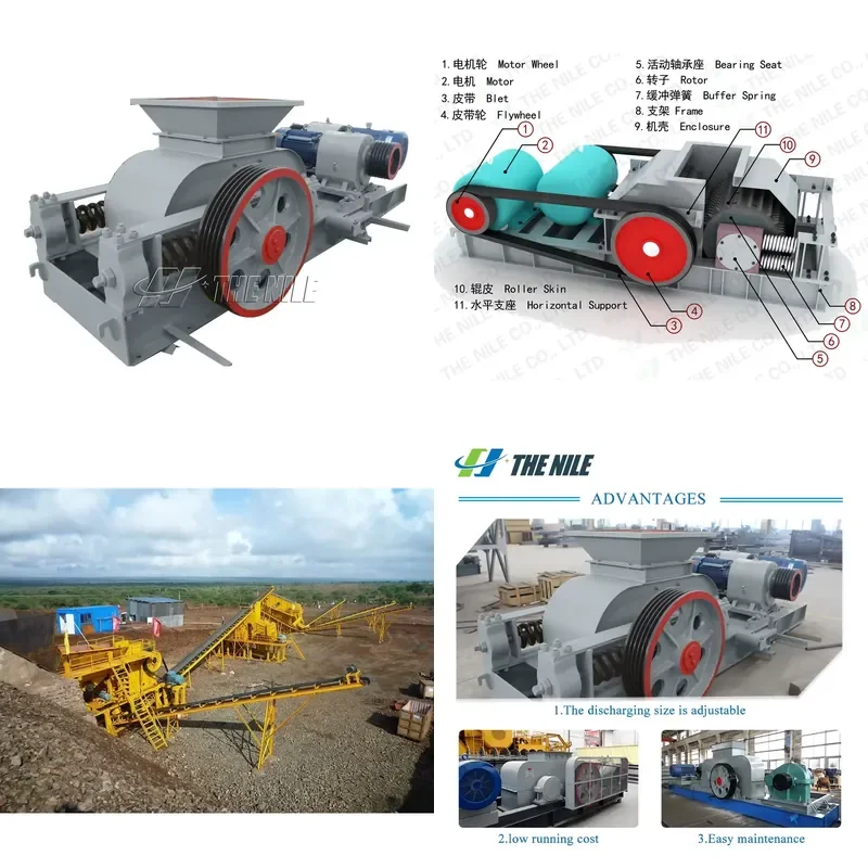 2026 CE 100 Tons Per Hour Mobile Coal Crusher 150 Ton Coal Crusher Coal Shredder Crushers Two-St