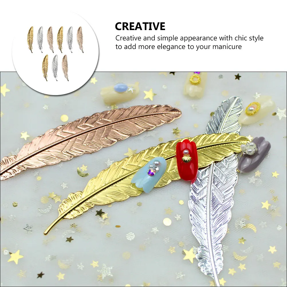 

Metal Leaves Hair Accessories Nail Photo Props Alloy nament Manicures Home Decors DIY Decorations Professional