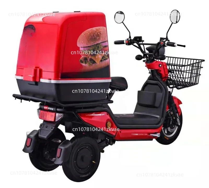 2020w fast food electric pizza delivery scooter Takeaway scooter tricycle