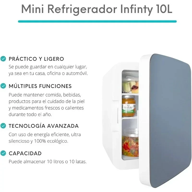 Mini Fridge for Bedroom - Car Desk and College Dorm - Portable Cooler and Warmer