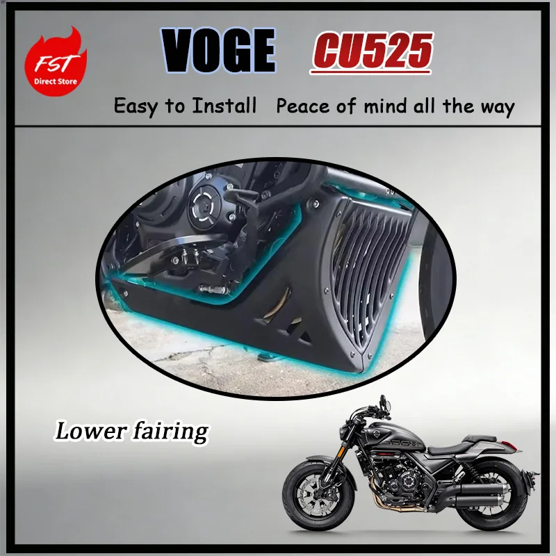 For VOGE CU525 Lower Fairing Cover Engine Guard Bumper - Motorcycle Accessory for Original Modified Dedication