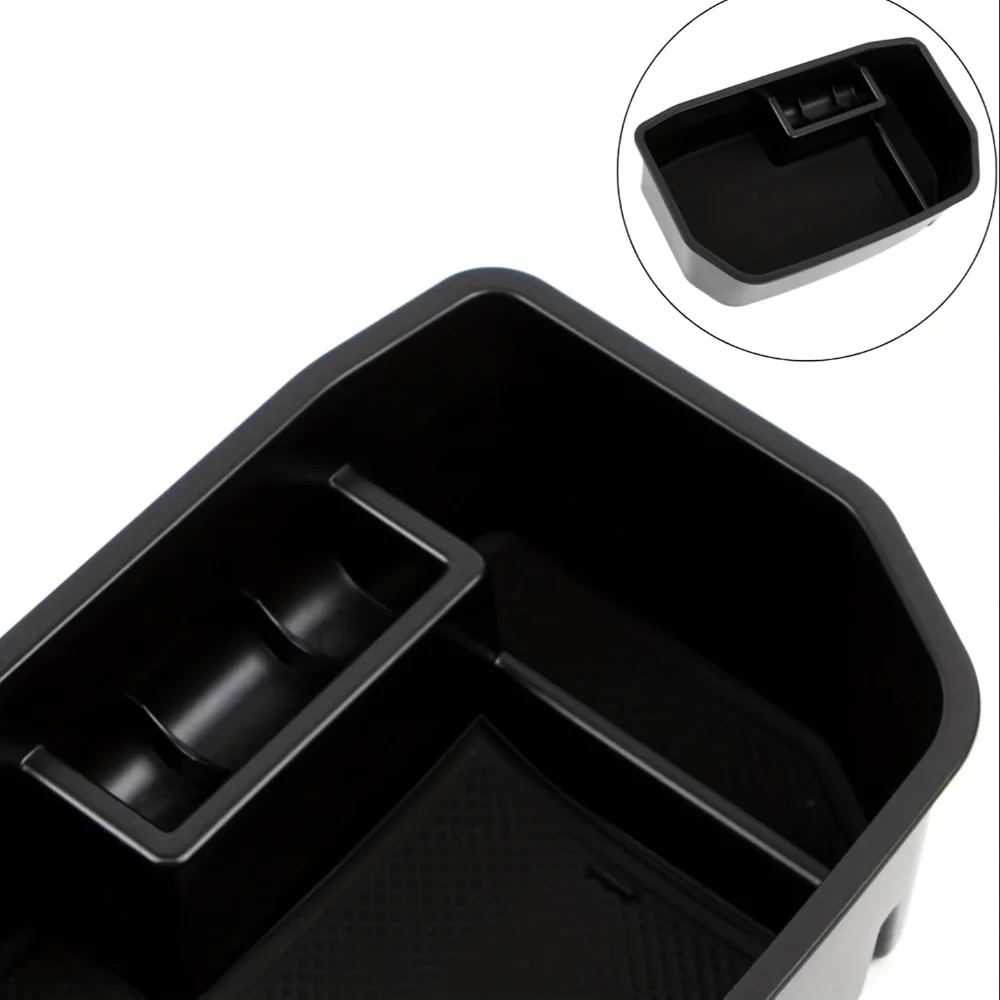 Premium ABS Custom Fit Center Console Tray For Toyota Land Cruiser LC200 2008-2021 Anti-Slip Armrest Storage Box With Divider