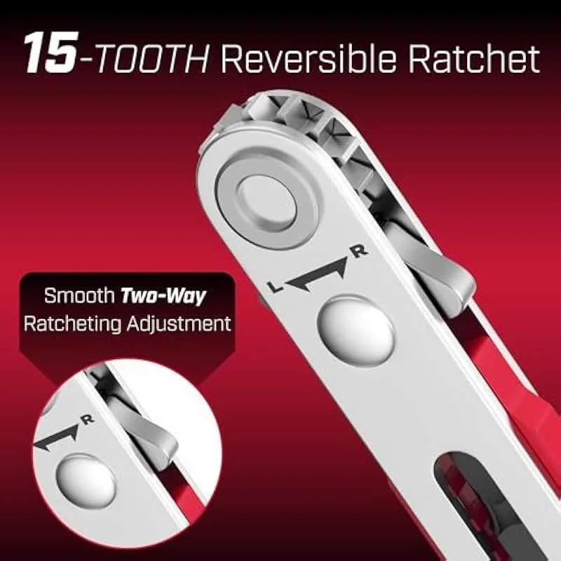 Mini Ratchet Wrench Screwdriver, 1/4 - Inch Size, Magnetic, 90 - Degree Right - Angle Screwdriver.