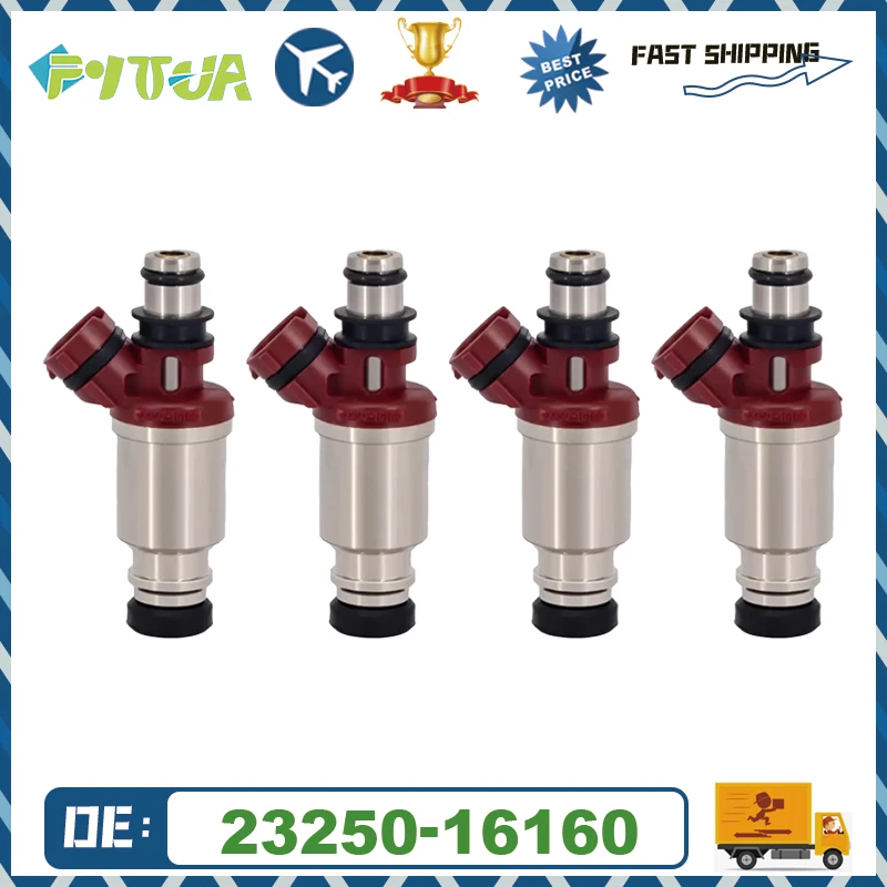 

Топливный инжектор 23250-16160 Для Toyota- 7A-FE Celica- Corolla- Geo Prizm- 1.8L 23250-16160 2325016160 23209-16160, 4 шт.