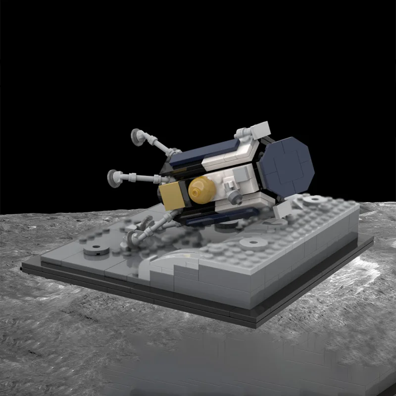 ชุดตัวต่อโมเดลยานสำรวจดวงจันทร์ Odysseus Nova-C ของเล่นเด็ก ประกอบเอง เทคโนโลยีโมดูลาร์ อุปกรณ์สงคราม ของขวัญวันหยุด