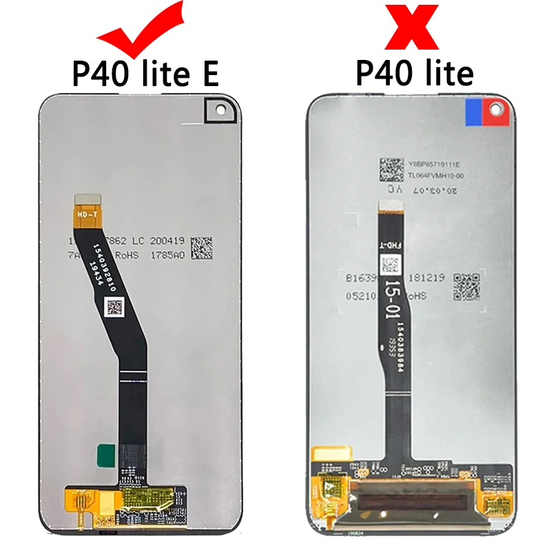 Test pour Huawei P40 Lite E ART-L28, ART-L29, écran tactile LCD ART-L29N avec assemblage de cadre pour Huawei Y7P 2020 LCD