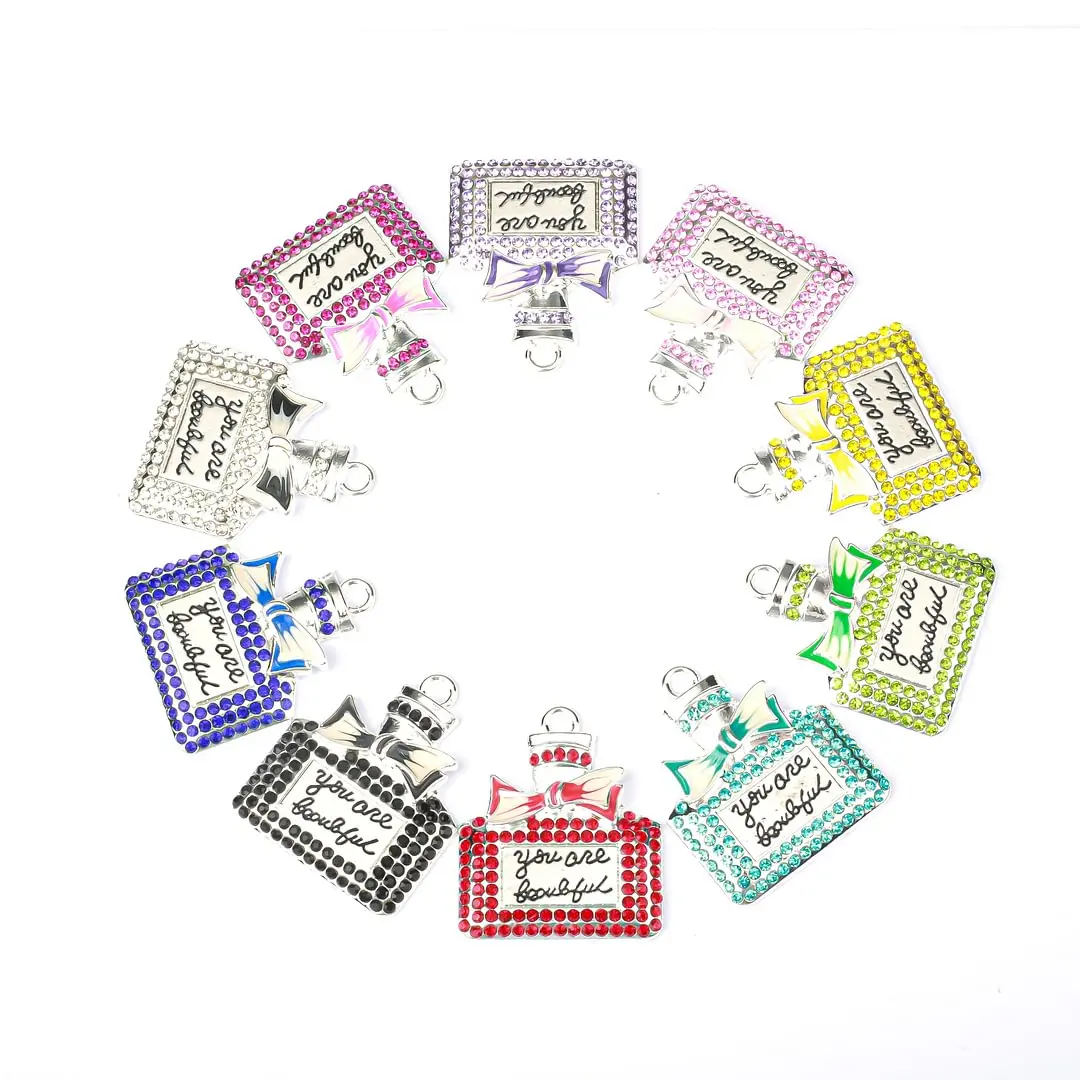 10pcs Perfume Bottle charms for women DIY jewelry accessories P13