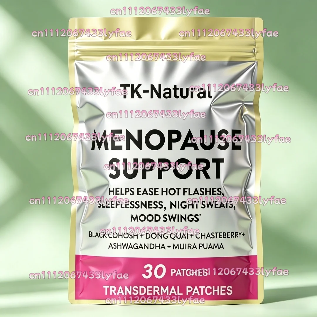 30 Patches Menopause Support Transdermal Patches For Women Helps Easing Hot Flashes, Mood Swings, Hormone Balance & Harmony