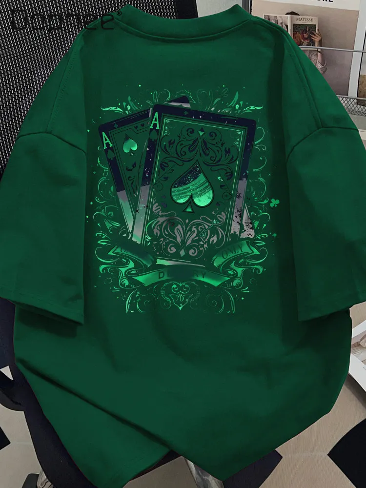 t-shirt-da-uomo-american-vintage-verde-scuro-con-stampa-a-fiori-di-picche-streetwear-casual-con-spalle-scese-top-blu-a-maniche-corte
