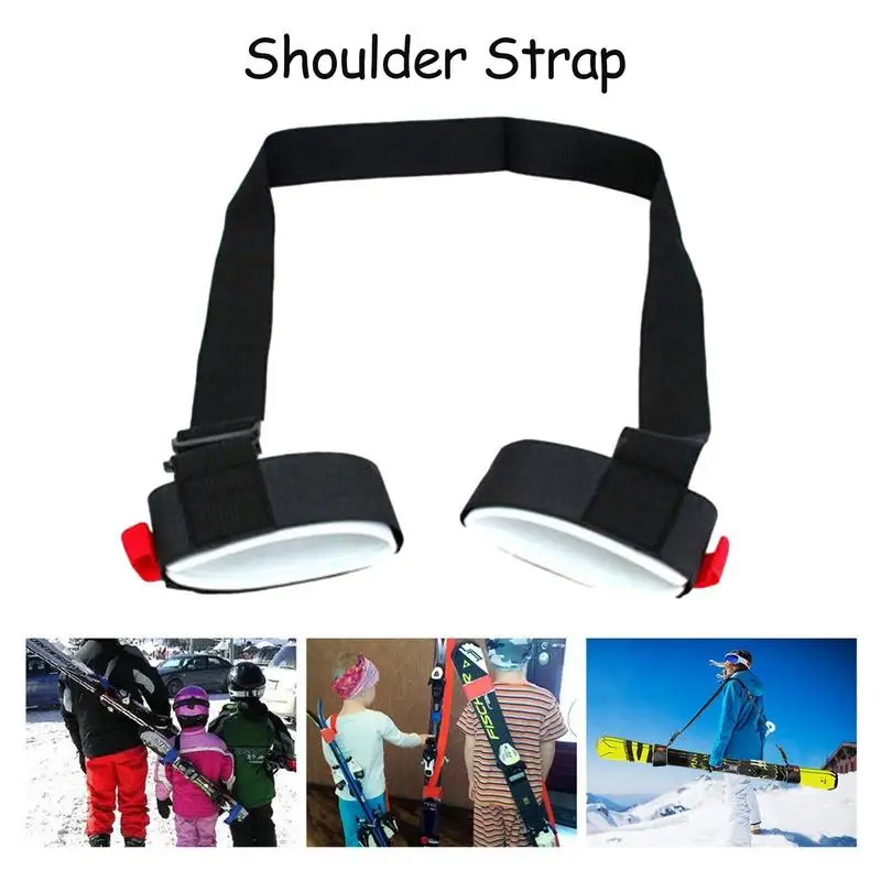 Ski Carrying Strap Nylon Shoulder Sling For Easy Transportation Downhill Skiing Backcountry Gear Ski Accessories For Female Male