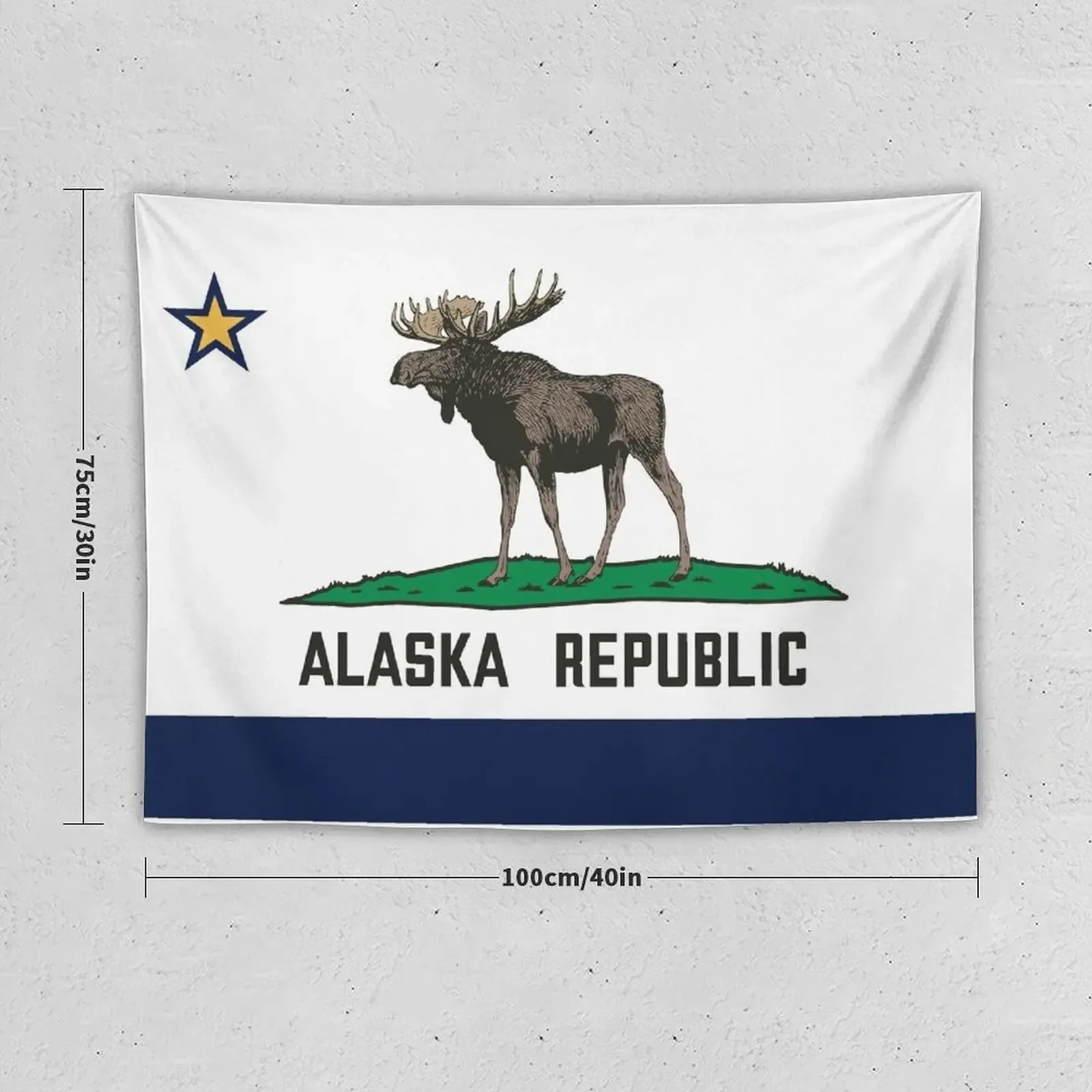 Alaska Republic - Moose Tapestry For Bedroom Hanging Wall Tapestry