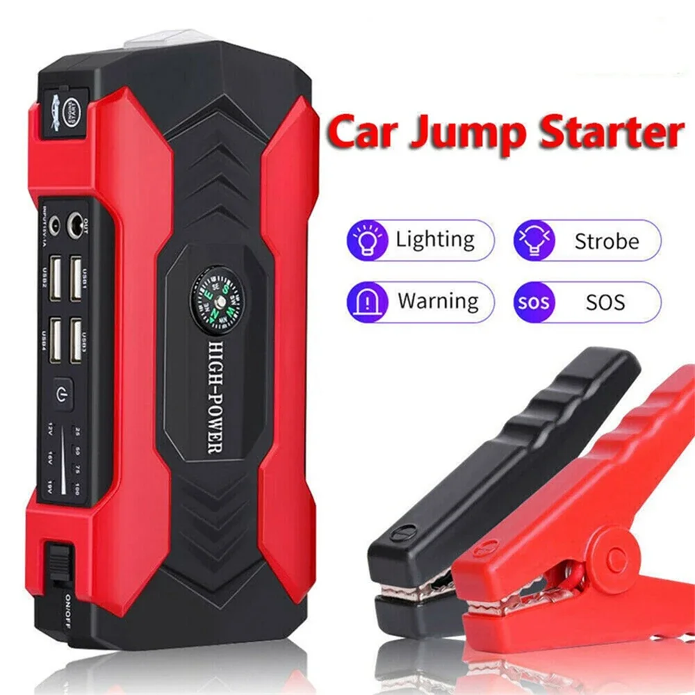 

The new 99800mAh car emergency start power starter 12V portable car QC fast charging battery lighter