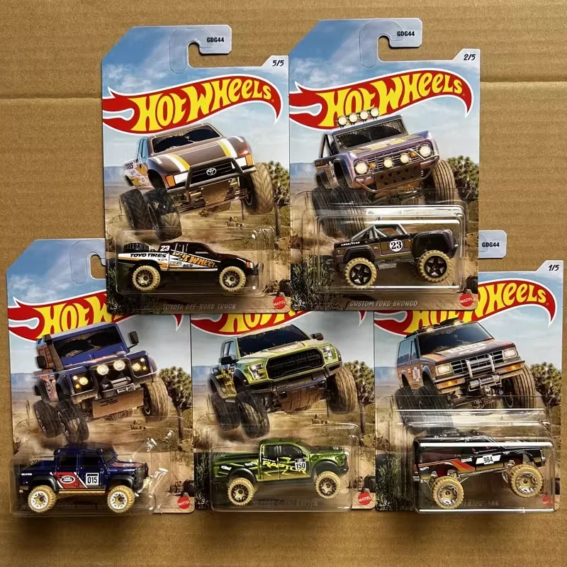 

Hot Wheels Desert Off-Road Pickup Гоночный автомобиль Моделирование сплава Литая модель Простая тематическая игрушка для коллекционеров и детей