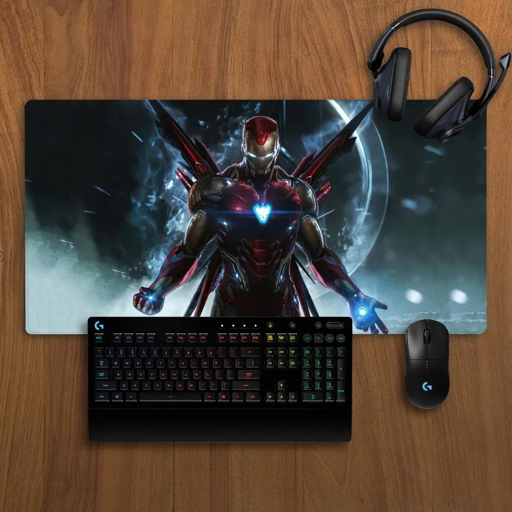 Imagem -04 - Disney Iron Man Non-slip Mousepad Lockedge Grande Almofada de Escrita Almofada Escritório Estudante Jogos Espessado