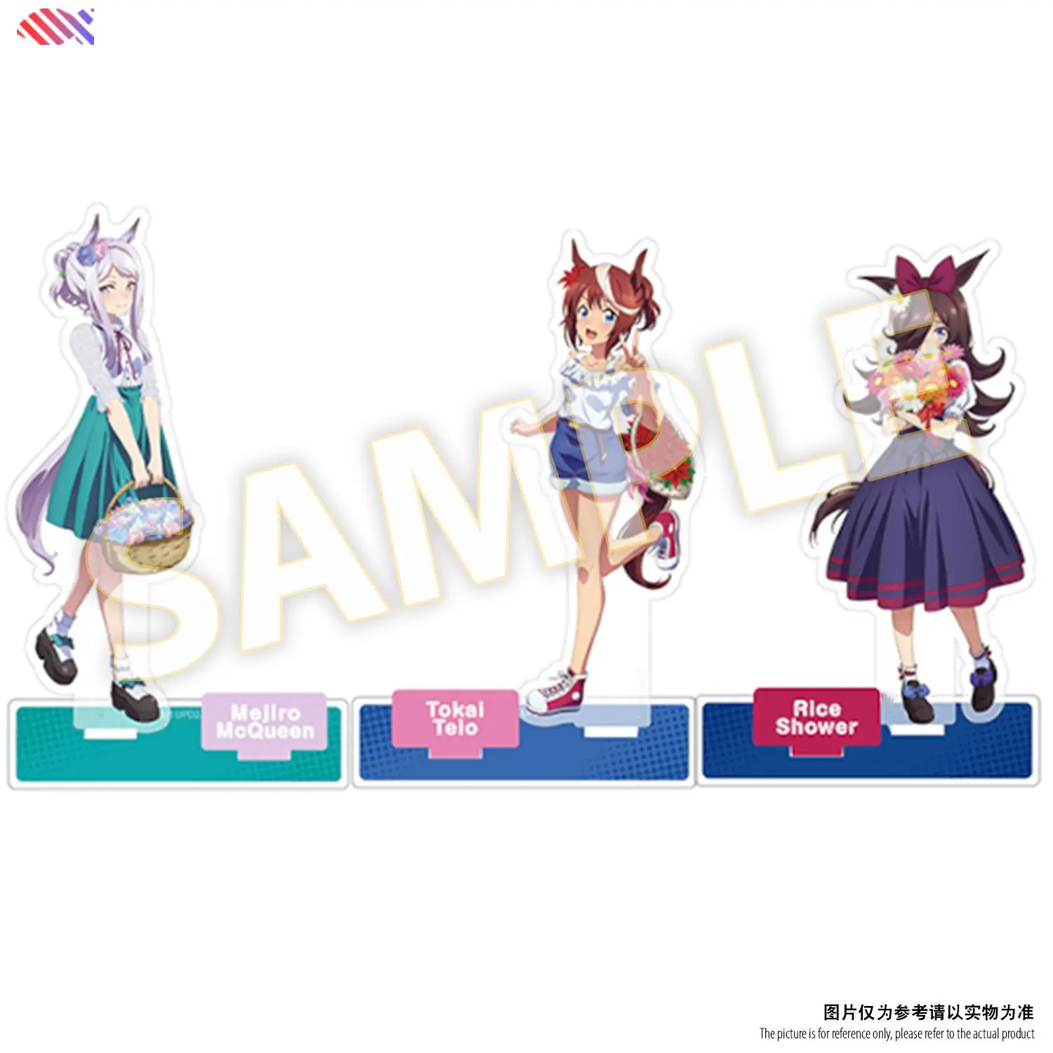 Umamusume: красивое Дерби рисовый душ Tokai Teio аниме акриловая модель на подставке Plate аксессуары для украшения стола стоячий Рождественский подарок