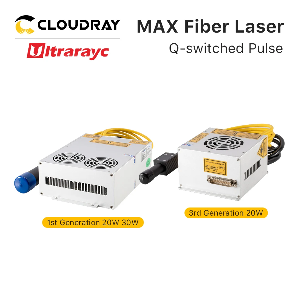 Ultrarayc Max MFPN-20M/30M Q-switched Pulse Fiber Laser for Laser Marking Machine Metal and Non-metal Engraving Customized