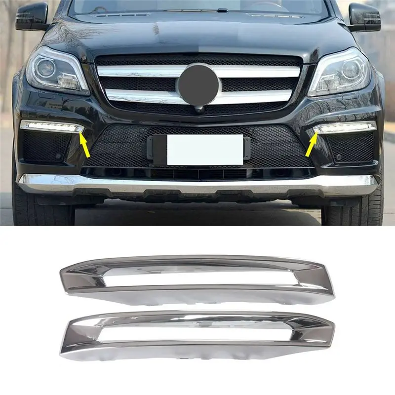 Classy-Fog Lamp Plating Frame Fog Lamp Frame Cover Parts For Mercedes X166 GLS 1668851774 1668851874