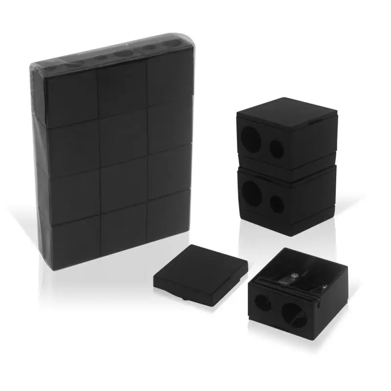 

Пластиковая точилка для карандашей для бровей с двойным отверстием, тени для век, карандаш для губ, специальная точилка для карандашей, ручная точилка для карандашей