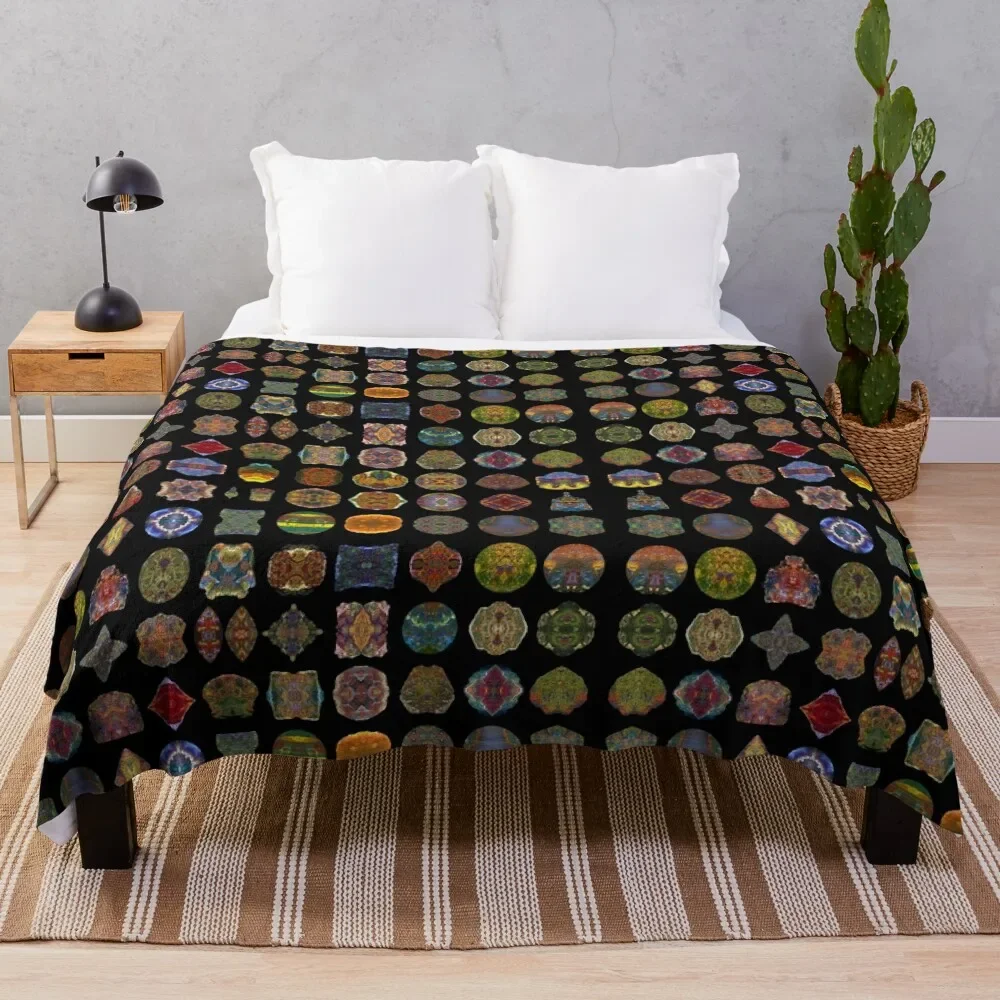 Lithoviso stone design: portfolio Throw Blanket Cute Quilt Blankets