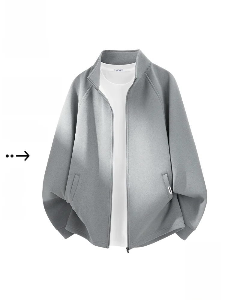 

Heavyweight Outdoor Sports Jaet Men's Spring 2026 New American Stand Collar Open Cardigan Thiened Fce Lined...