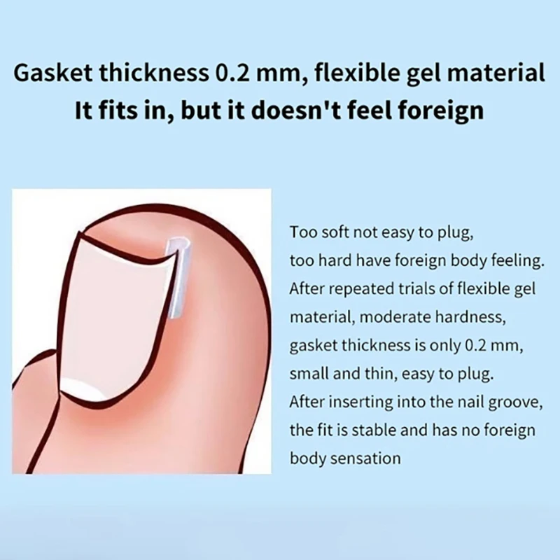 50 pièces traitement des ongles incarnés Patch élastique autocollant redressage pince orthèse pédicure outil outil de Correction des ongles incarnés