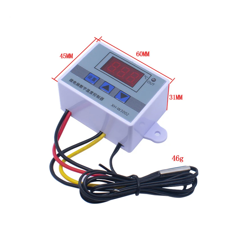 XH-W3002 microcomputer digital temperature controller, temperature controller, intelligent electronic temperature control switch