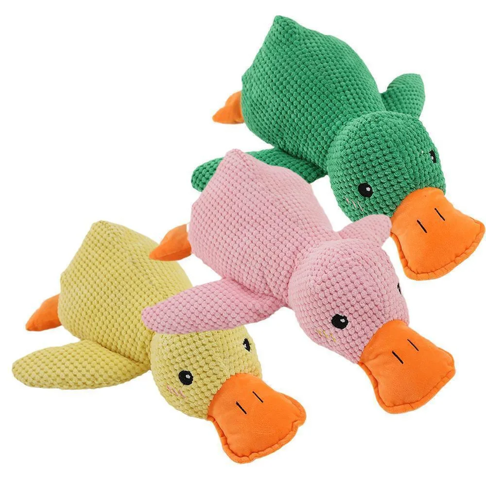 The Mellow Calming Pillow Dog Duck Toy With Quacking Sound