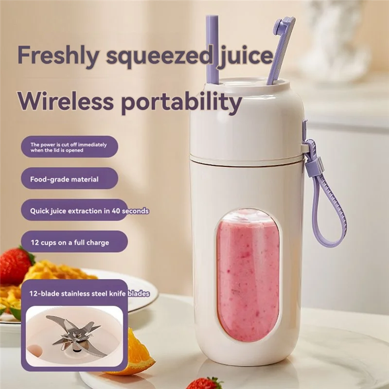 

ABUD-портативная соковыжималка с высоким внешним видом, сильная скорость, маленькая мини-чашка для сока, электрическая чашка для сока для домашнего использования