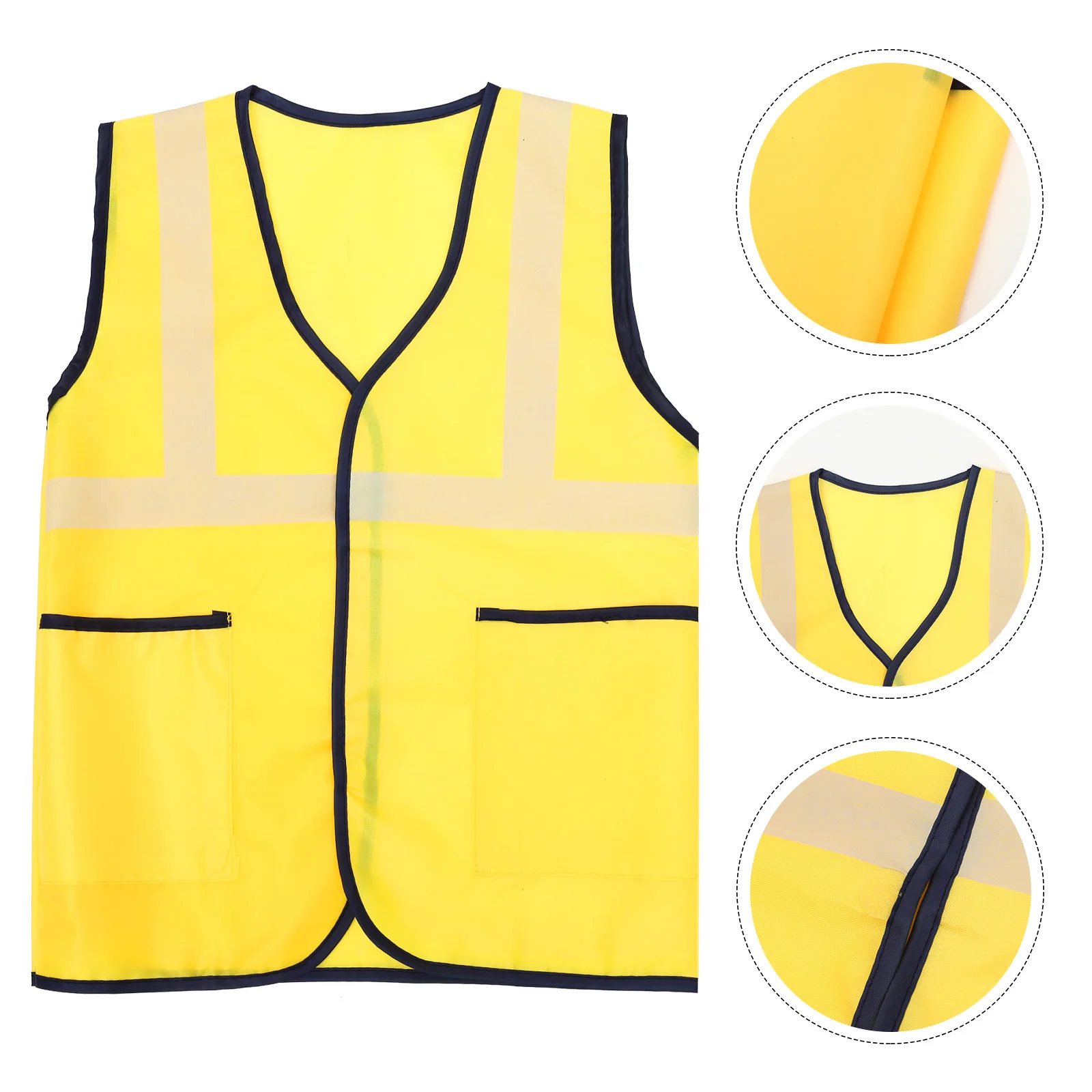 Stickers Children's Work Clothes Construction Worker Costume Traffic Cone Vest for Kids Boys Yellow Dress up