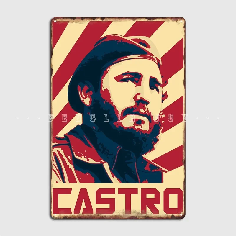 Fidel Castro Propaganda Metal Sign Club Bar Cave Printing Wall Decor Tin Sign Posters