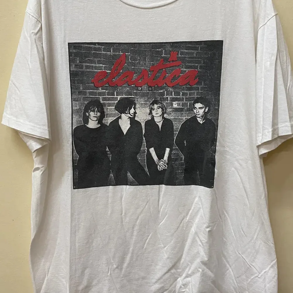 Elastica rock band poster white T-shirt short sleeve All sizes S-5Xl 2F341