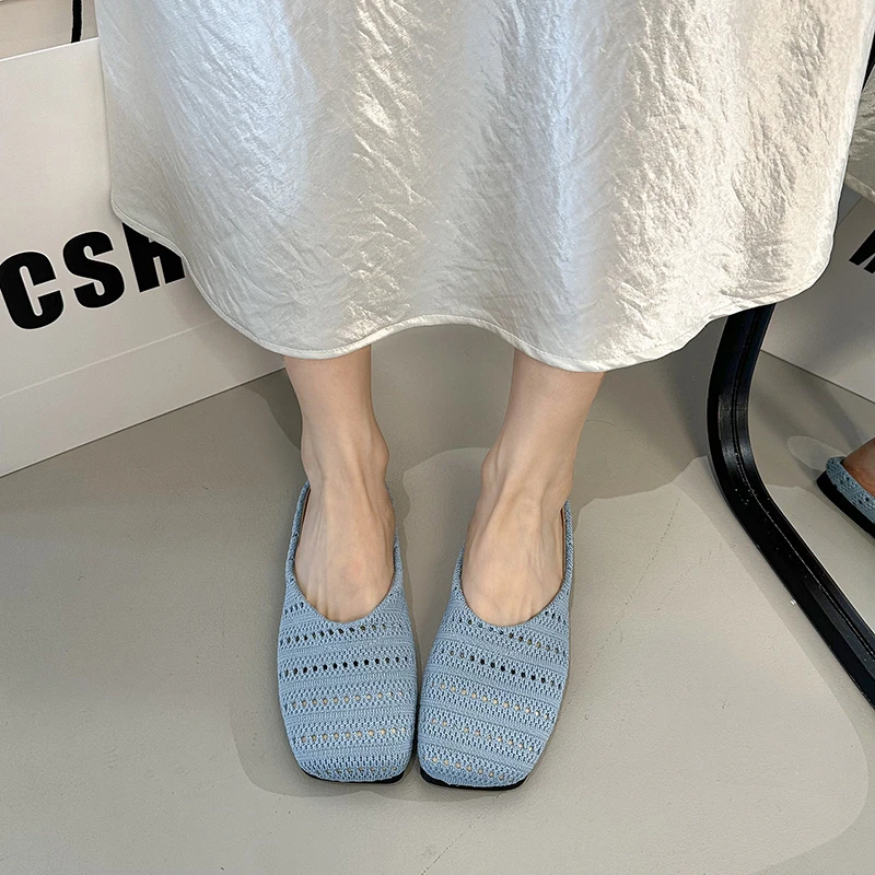 

Hot Sale Simple Weave Women Flats Slippers Elegant Shallow Shoes Summer New Fashion Flip Flops 2025 Walking Soft Женская Обувь