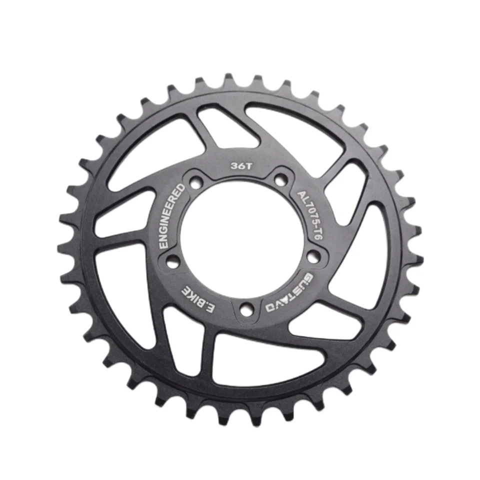 GUSTAVO E-Bike Mid Drive Motor Chainring Sprocket For Bafang BBS01BBS01B BBS02 BBS02B BBSHD M625 32-42T Chainwheel