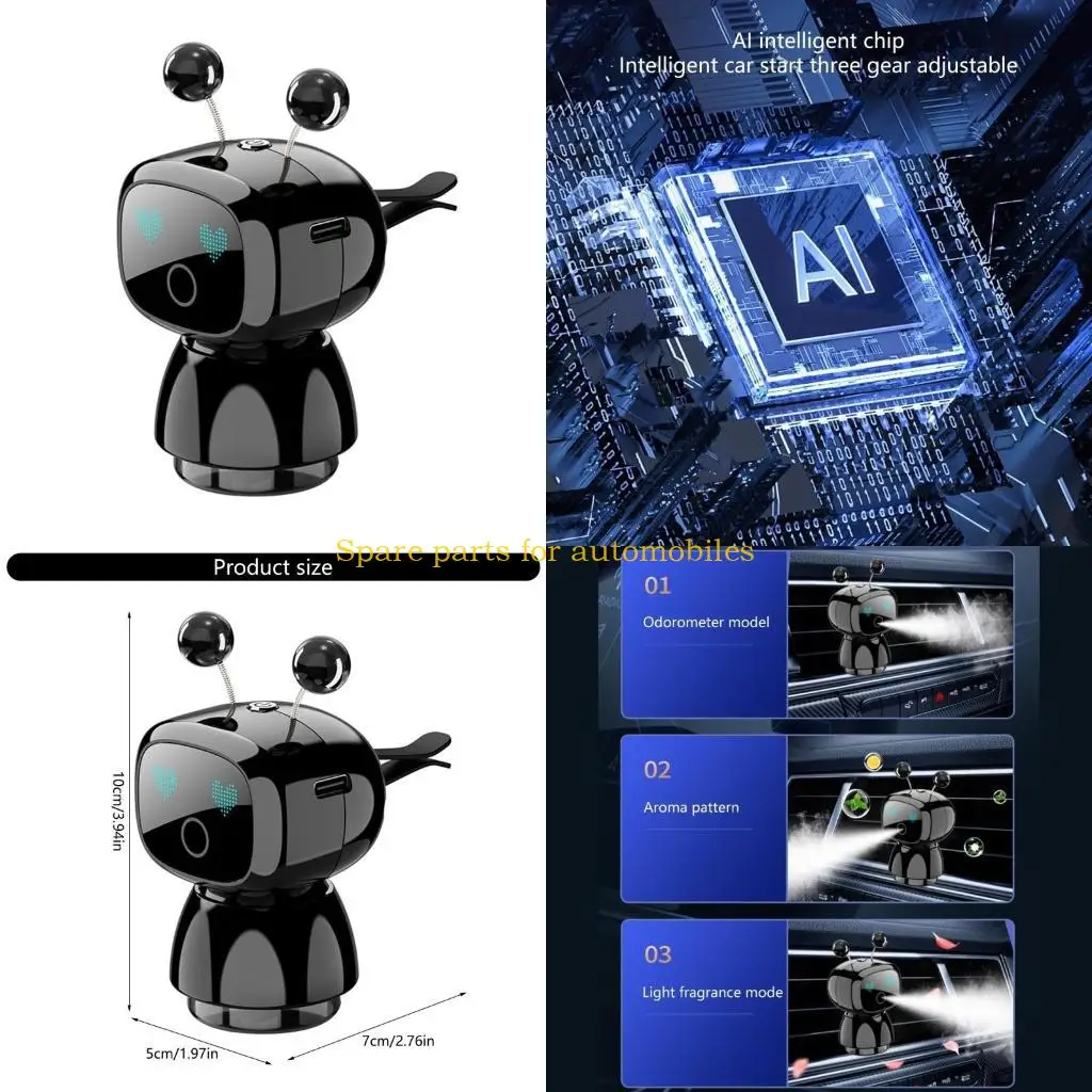 

H58f Lafs Laving Car Fragrances Diffuser Robot в форме воздуха зажима для транспортных средств для транспортных средств