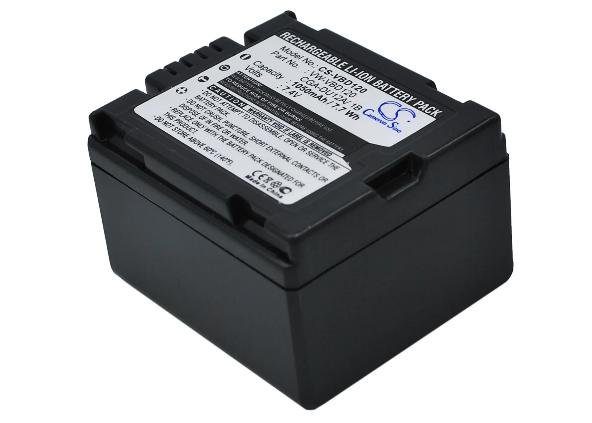 Li-ion Camera Battery for Panasonic,7.4v,1050mAh,NV-GS10 NV-GS10B PV-GS19 PV-GS29 VDR-D258GK VDR-D300 DZ-MV350 DZ-MV350A