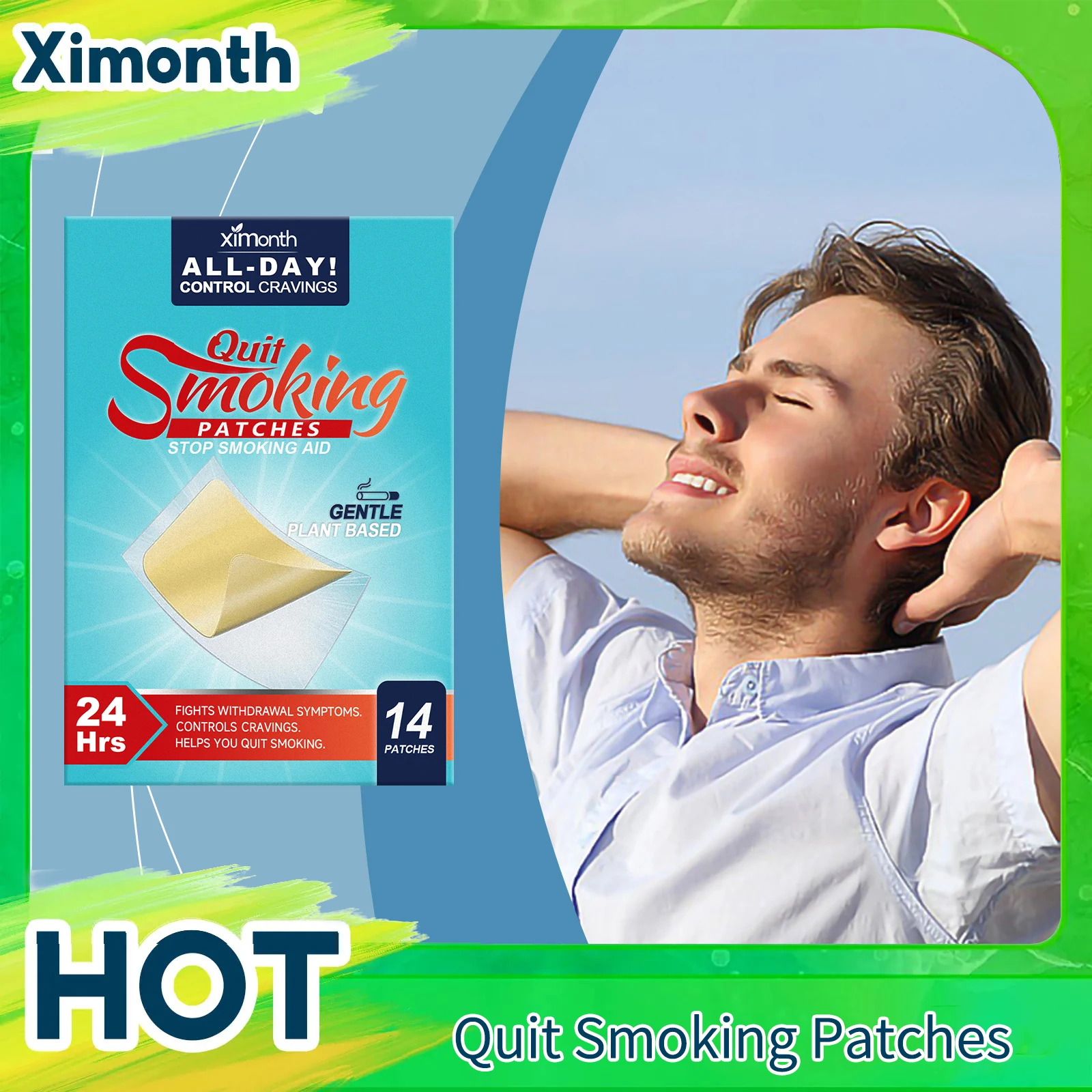 

Smoking Cessation Patches Tobacco Control Suppress Cigarette Desire Oral Nasopharyngeal Health Care Transdermal Stickers Supplie